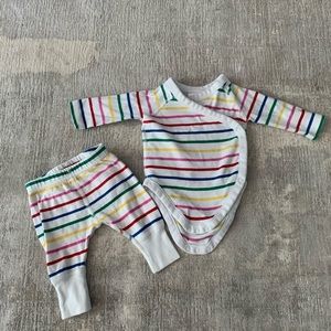 Hanna Andersson Rainbow Stripe Outfit